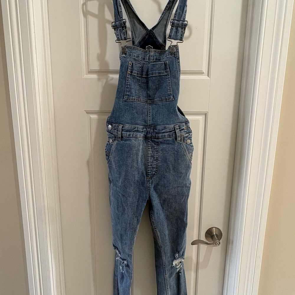 RVCA Blue Denim Overalls